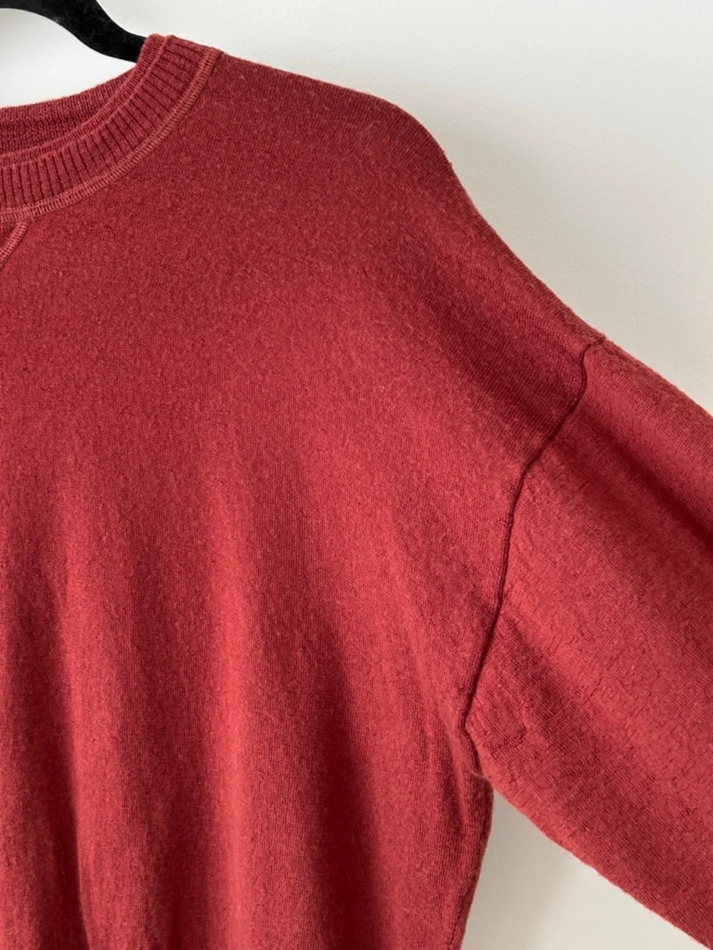 J. Crew 100% Merino Wool Rust Crewneck Sweater